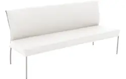 Goossens eetbank funk wit leer - 8227445-01