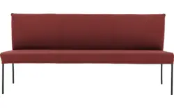 Goossens eetbank funk rood leer - 8227457-01