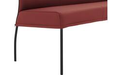Goossens eetbank funk rood leer - 8227457-01