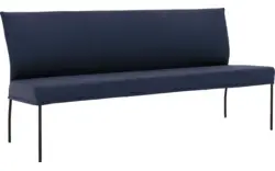 Goossens eetbank funk blauw leer - 8227458-01
