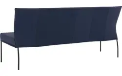 Goossens eetbank funk blauw leer - 8227458-01