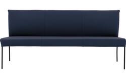 Goossens eetbank funk blauw leer - 8227458-01