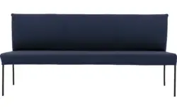 Goossens eetbank funk blauw leer - 8227458-01