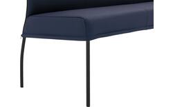 Goossens eetbank funk blauw leer - 8227458-01