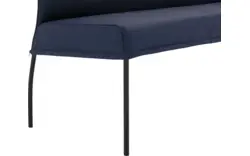 Goossens eetbank funk blauw leer - 8227458-01