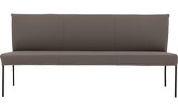 Goossens eetbank funk grijs leer - 8227459-01