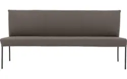 Goossens eetbank funk grijs leer - 8227459-01