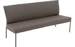 Goossens eetbank funk grijs leer - 8227459-01