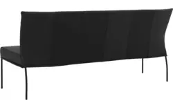 Goossens eetbank funk zwart leer - 8227460-01