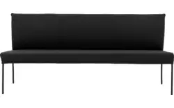 Goossens eetbank funk zwart leer - 8227460-01