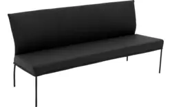Goossens eetbank funk zwart leer - 8227460-01