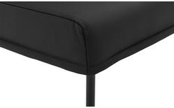 Goossens eetbank funk zwart leer - 8227460-01