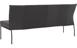 Goossens eetbank funk grijs leer - 8227461-01