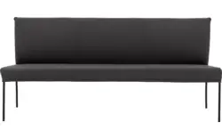 Goossens eetbank funk grijs leer - 8227461-01