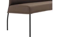 Goossens eetbank funk bruin leer - 8227465-01