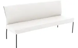 Goossens eetbank funk wit leer - 8227466-01