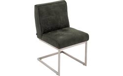 Goossens excellent eetkamerstoel tom groen leer - 8227605-01