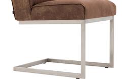 Goossens excellent eetkamerstoel tom bruin leer - 8227613-01