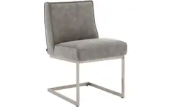 Goossens excellent eetkamerstoel tom grijs micro leer - 8227617-01