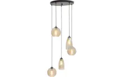 Goossens hanglamp soleil zwart metaal - 8228447-01