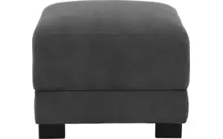 Goossens voetenbank my style grijs microvezel - 8229339-01