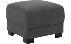 Goossens voetenbank my style grijs microvezel - 8229339-01