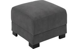 Goossens voetenbank my style grijs microvezel - 8229339-01
