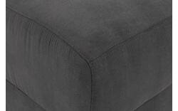 Goossens voetenbank my style grijs microvezel - 8229339-01