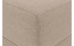 Goossens voetenbank my style bruin stof - 8229340-01