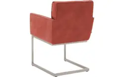 Goossens excellent eetkamerstoel tom rood leer - 8229424-03