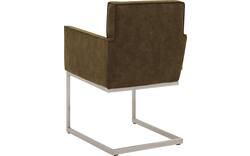 Goossens excellent eetkamerstoel tom groen micro leer - 8229428-02