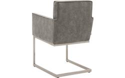 Goossens excellent eetkamerstoel tom grijs micro leer - 8229432-02