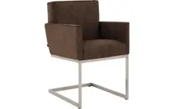 Goossens excellent eetkamerstoel tom bruin micro leer - 8229434-01