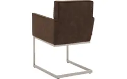 Goossens excellent eetkamerstoel tom bruin micro leer - 8229434-01