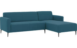 Goossens loungebank key west blauw stof - 8229533-01-gespiegeld