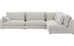 Goossens hoeksalon odette wit stof - 8229553-01