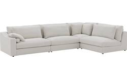 Goossens hoeksalon odette wit stof - 8229553-01