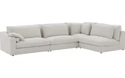 Goossens hoeksalon odette wit stof - 8229553-01