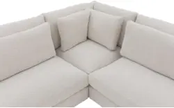 Goossens hoeksalon odette wit stof - 8229553-01