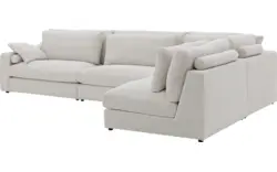 Goossens hoeksalon odette wit stof - 8229553-01