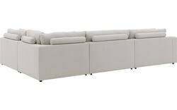 Goossens hoeksalon odette wit stof - 8229553-01