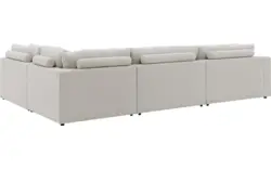 Goossens hoeksalon odette wit stof - 8229553-01