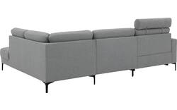 Goossens hoeksalon dallas grijs stof - 8229628-11