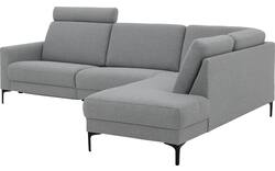 Goossens hoeksalon dallas grijs stof - 8229628-11