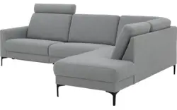 Goossens hoeksalon dallas grijs stof - 8229628-11