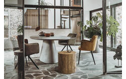 Goossens eettafel stone grijs beton - 8229726-01