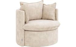 Goossens fauteuil bonne beige stof - 8229733-02