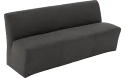 Goossens eetbank montana grijs micro leer - 8229739-01