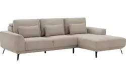 Goossens excellent loungebank princess beige stof - 8229789-01-gespiegeld
