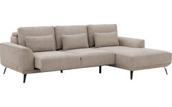 Goossens excellent loungebank princess beige stof - 8229789-01-gespiegeld
